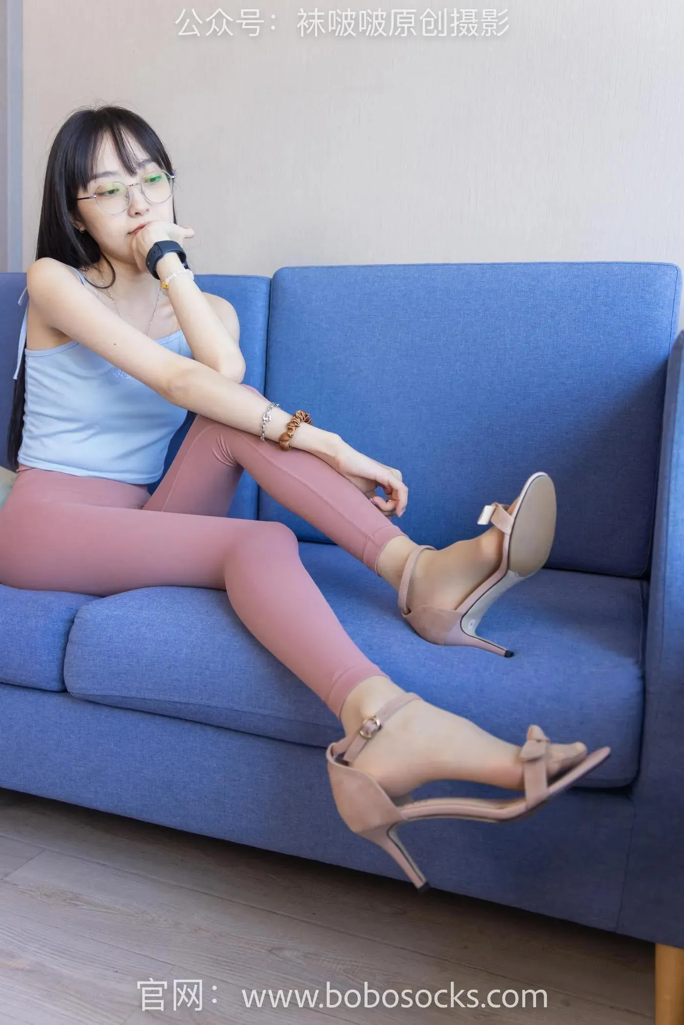 [BoBoSocks袜啵啵]NO.140 稚予-高跟鞋、瑜伽裤裤里丝、肉丝、黑丝 [139P]插图6